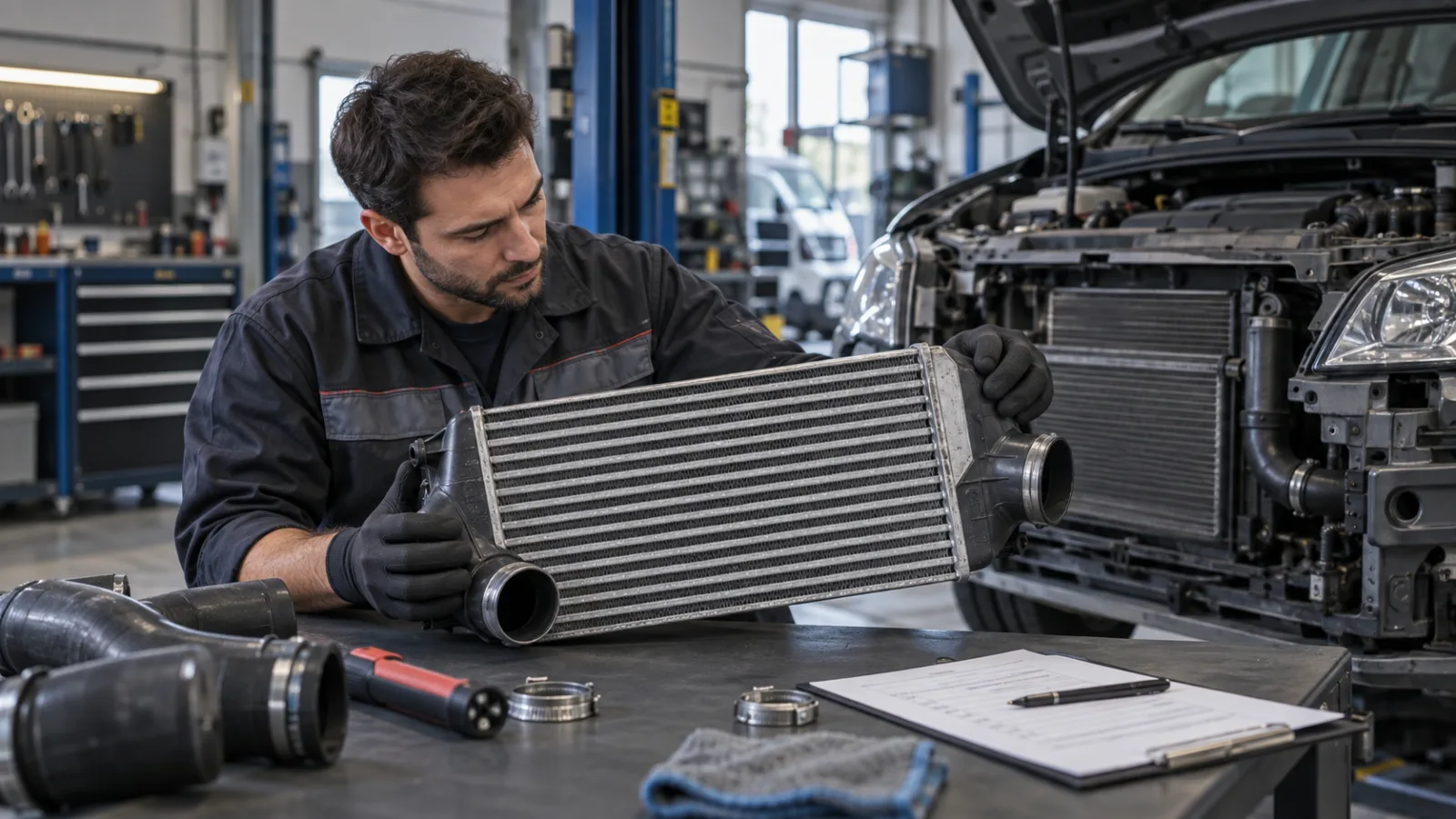 Binek ve hafif ticari aracında Intercooler için ikinci el araç kontrolü kontrolü