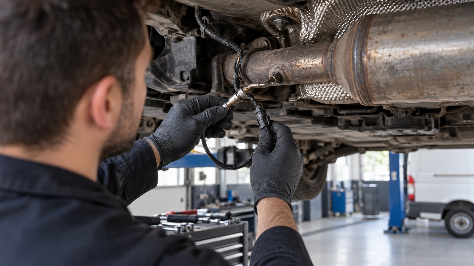 03L906088BQ OE kodu ve donanım seviyesi için donanım seviyesi kontrolünü gösteren hafif ticari servis sahnesi