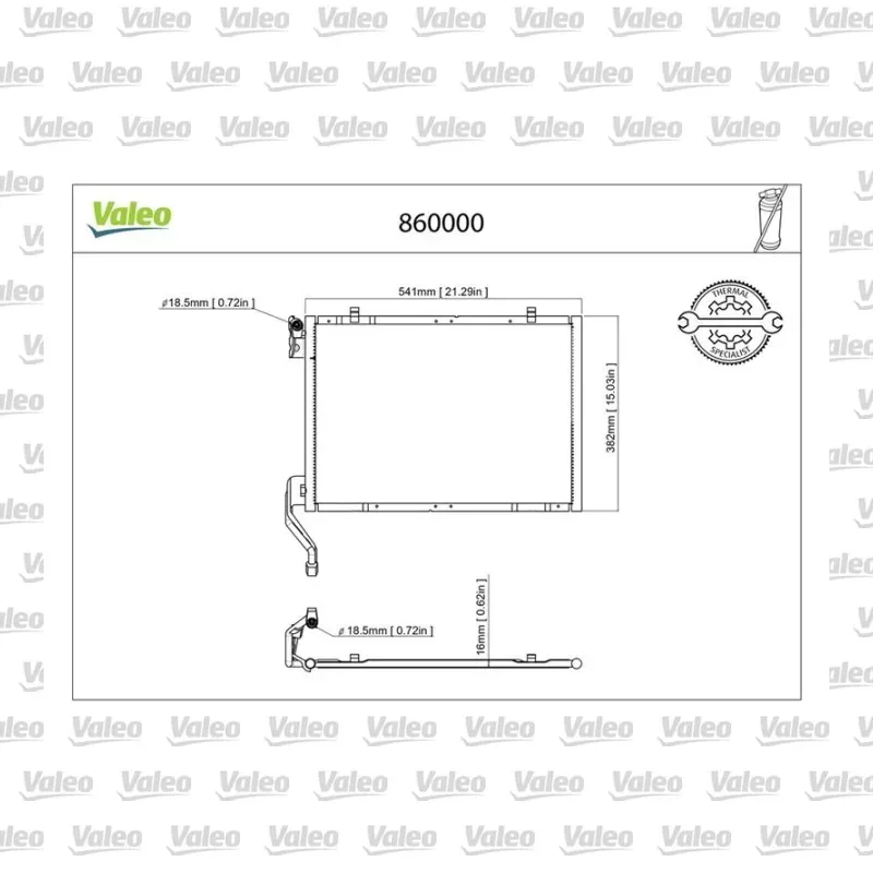 Ford EcoSport 1.5 EcoBlue TDCi Klima Radyatörü – VALEO 860000