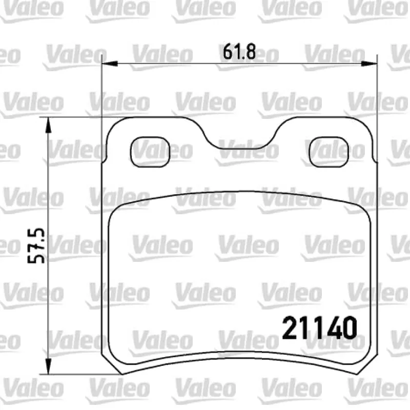 Fren Disk Balata Arka VALEO 670253 – Opel Astra / Vectra