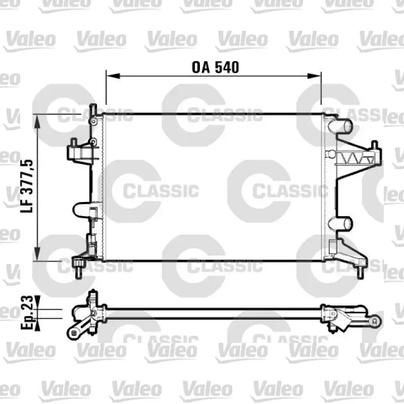 Mazda 3 1.6 Su Radyatörü – VALEO 232825