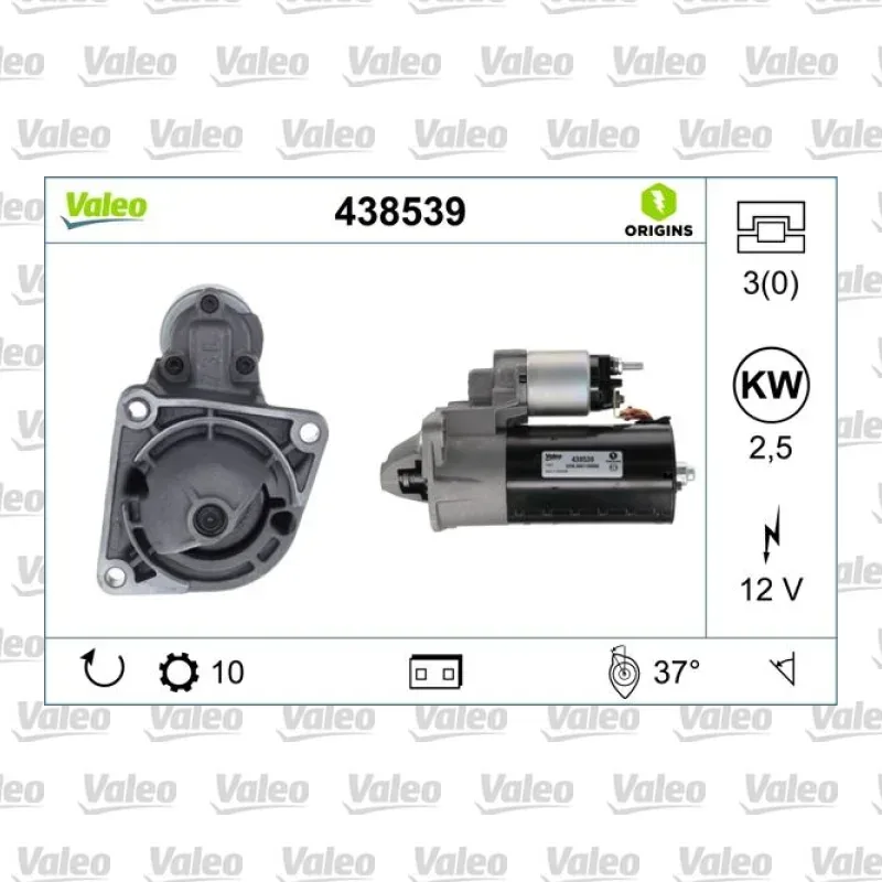 Marş Dinamosu VALEO 438539 – Fiat / Alfa Romeo