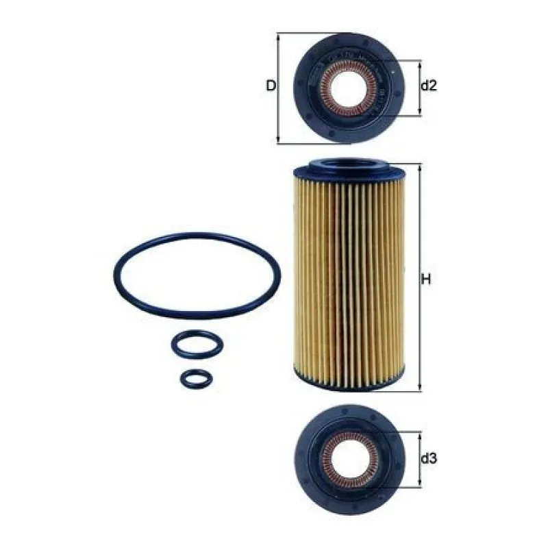 Mercedes-Benz S 320 3.2 Yağ Filtresi – MAHLE OX 179D