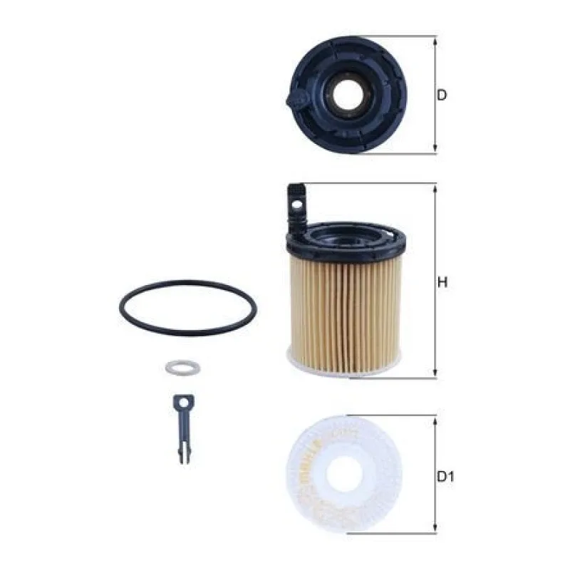 Hyundai i20 1.6 Yağ Filtresi – MAHLE OX 1121D