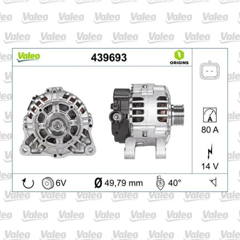 Alternatör VALEO 439693 – Peugeot / Citroen