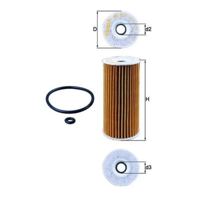 Yağ Filtresi MAHLE OX 201D – MERCEDES-BENZ A / B / VANEO