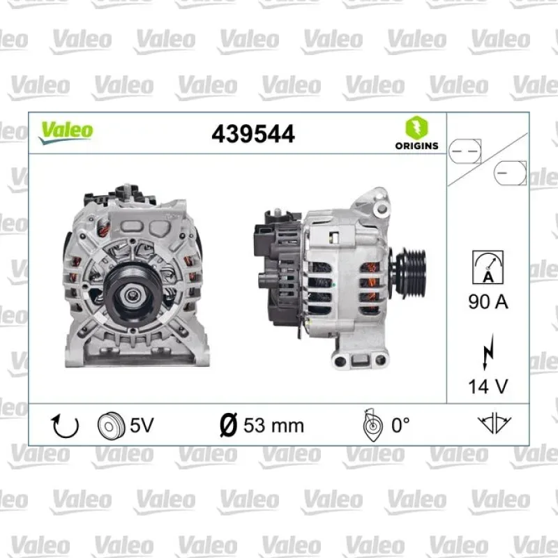 Alternatör VALEO 439544 – Mercedes-Benz A 180