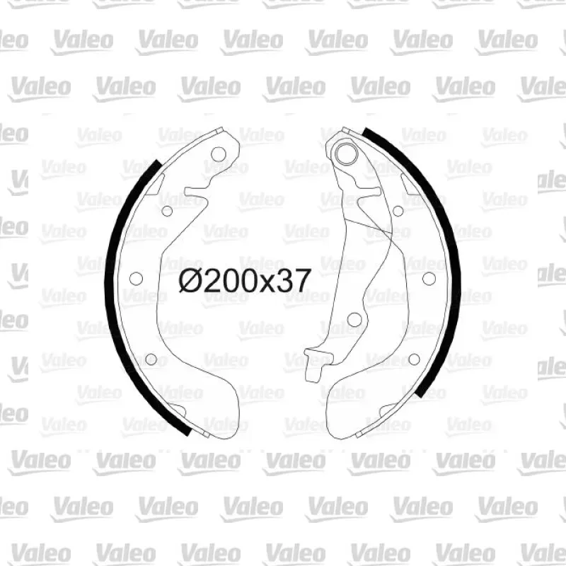 Fren Pabuçlu Balata Arka VALEO 564080 – Chevrolet Aveo