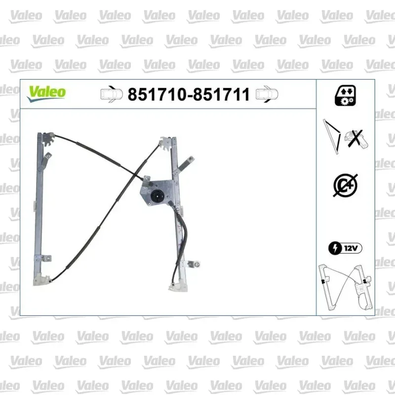 Cam Krikosu Ön Sol VALEO 851710 – Renault Kangoo