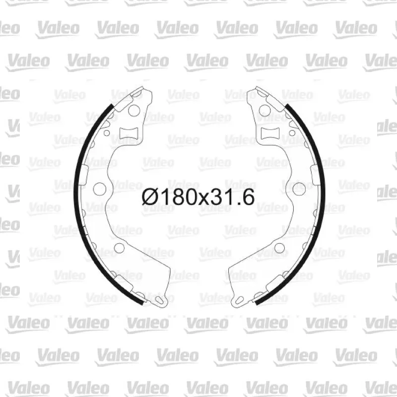 Fren Pabuçlu Balata Arka VALEO 564094 – Kia Picanto 1.0 / 1.1 CRDi