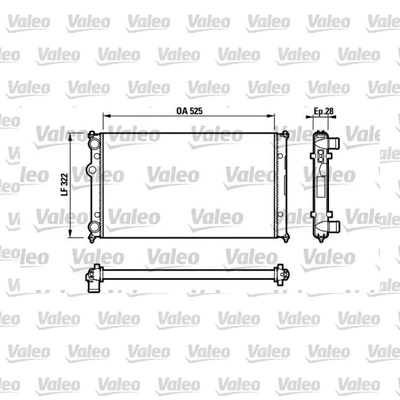 Su Radyatörü VALEO 732317 – Volkswagen / Seat