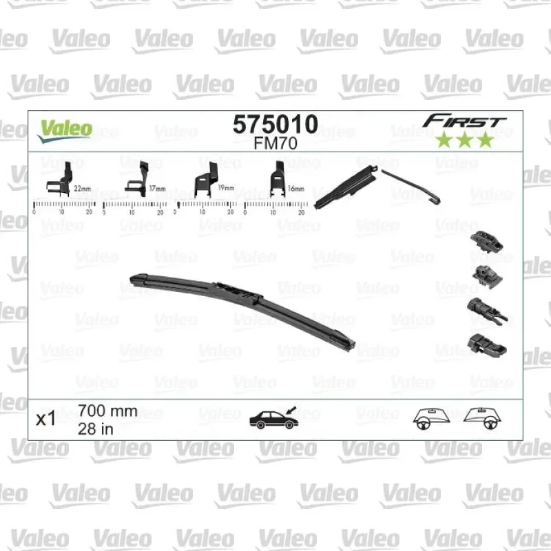 Silecek Süpürgesi Ön 700 mm - 28 inç VALEO 575010