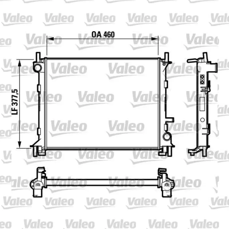 Su Radyatörü VALEO 732731 – Ford Focus 1.4 16V / 1.6 16V