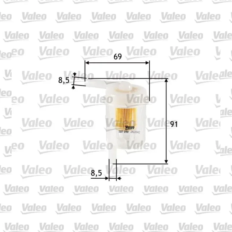 Yakıt Filtresi VALEO 587048 – Hyundai / Mitsubishi