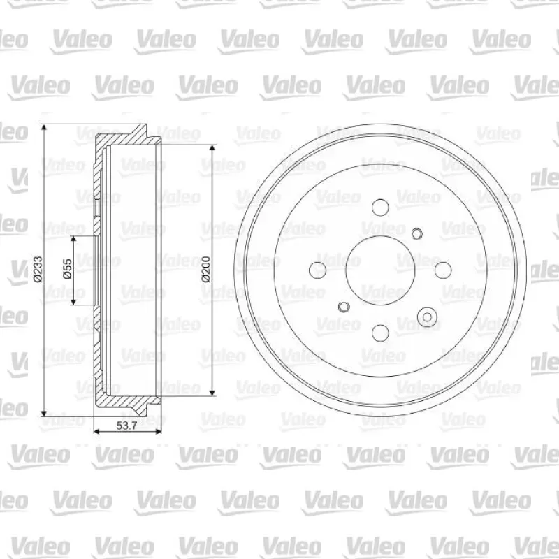Kampana Arka Sağ veya Sol VALEO 237064 – Citroen C1