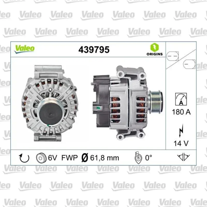 Alternatör VALEO 439795 – Audi A4