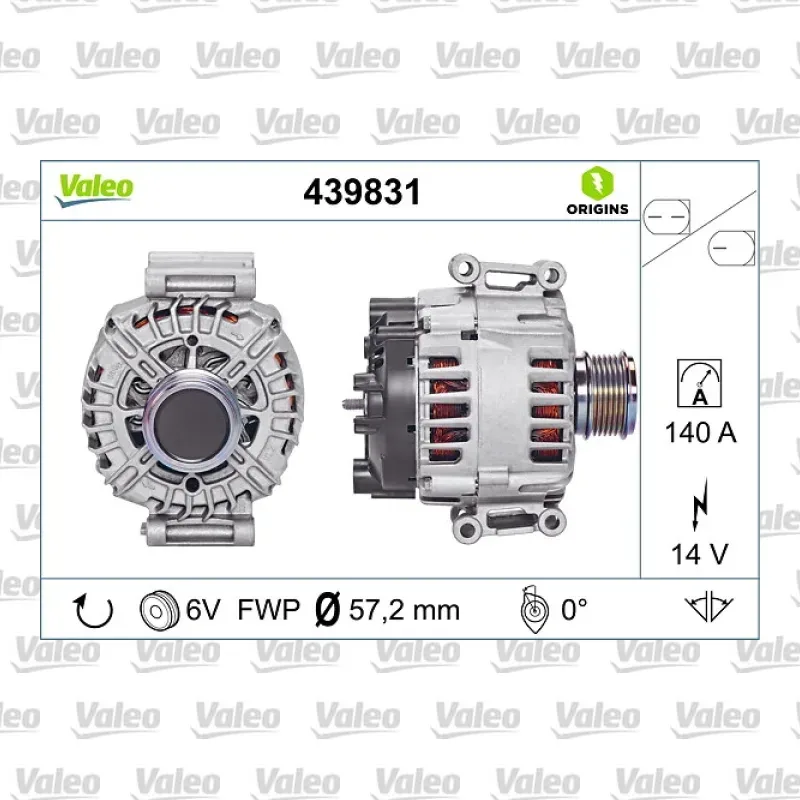 Audi Q3 2.0 TFSI Alternatör – VALEO 439831