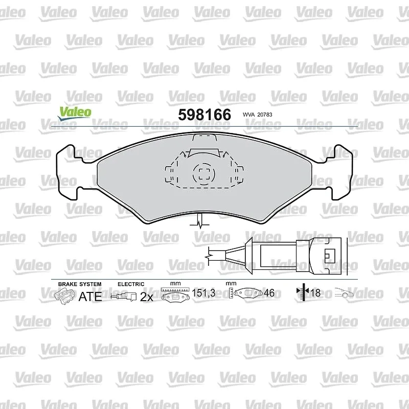 Fren Disk Balata Ön VALEO 670687 – Ford Fiesta