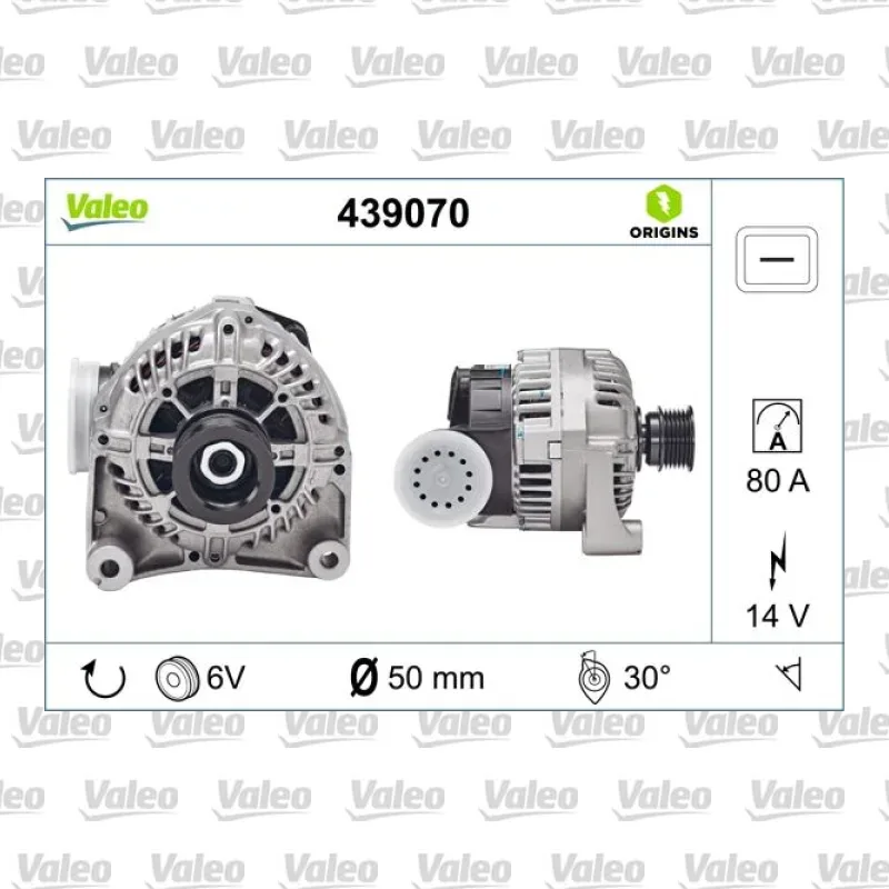 Alternatör VALEO 439070 – BMW 320i