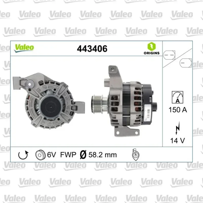Alternatör VALEO 443406 – Ford Mondeo