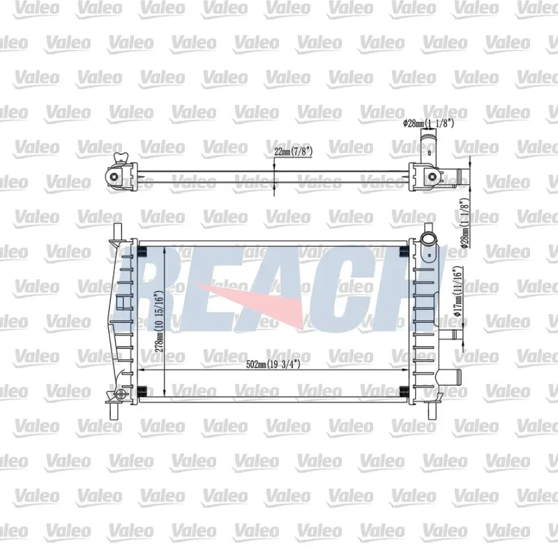 Ford Fiesta 1.3 Su Radyatörü – VALEO 232948
