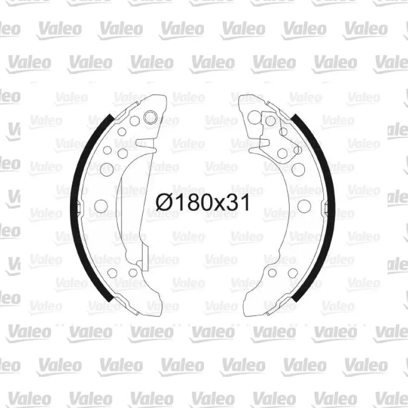 Fren Pabuçlu Balata Arka VALEO 562020 – Volkswagen / Seat