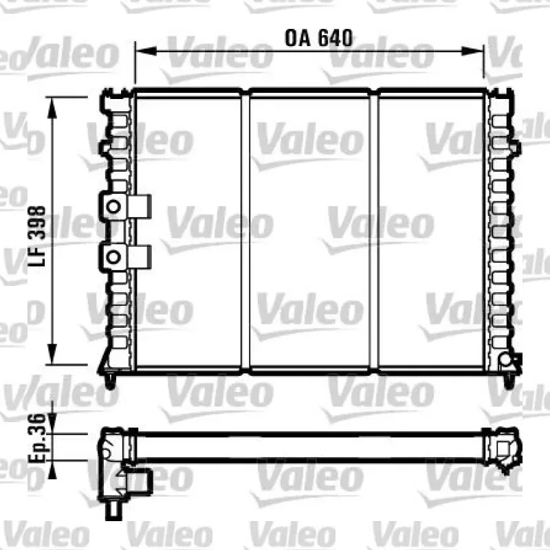 Peugeot 406 3.0 24V Su Radyatörü – VALEO 731586