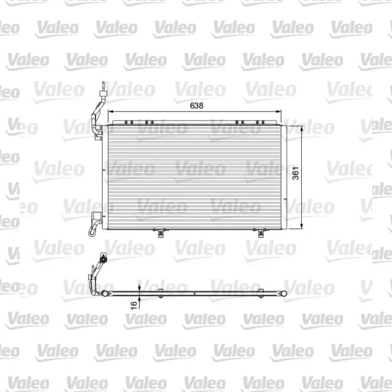 Ford Fiesta 1.6 Klima Radyatörü – VALEO 814076