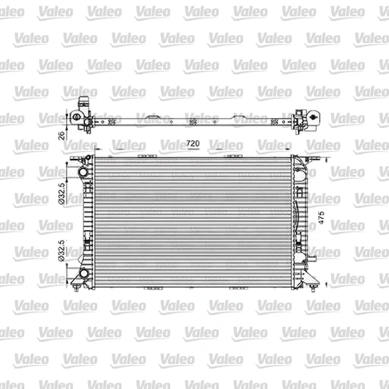 Su Radyatörü VALEO 701506 – Volkswagen / Skoda