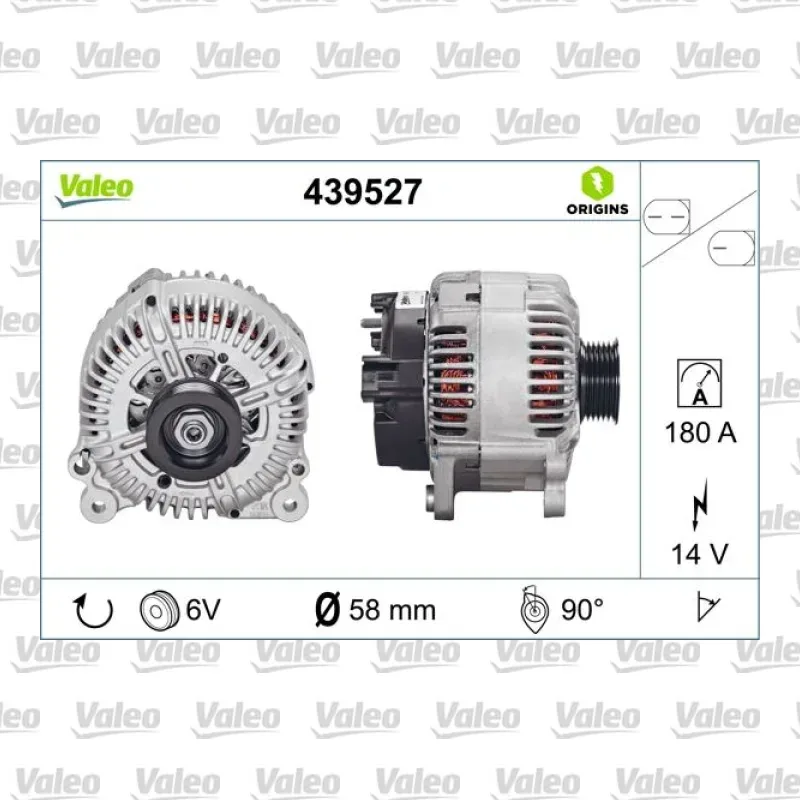 Alternatör VALEO 439527 – Volkswagen / Audi