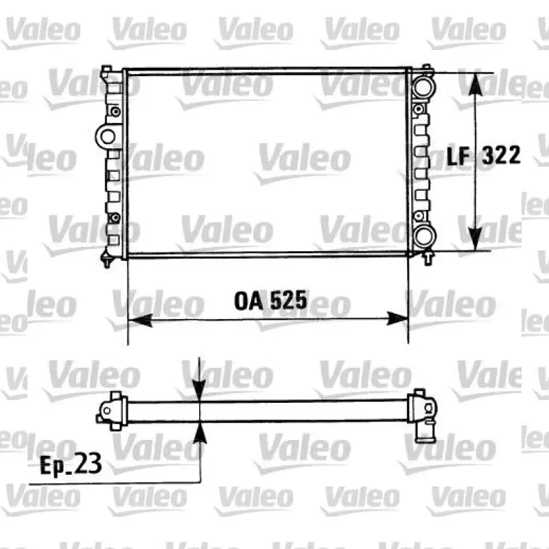 Su Radyatörü VALEO 730948 – Volkswagen / Seat