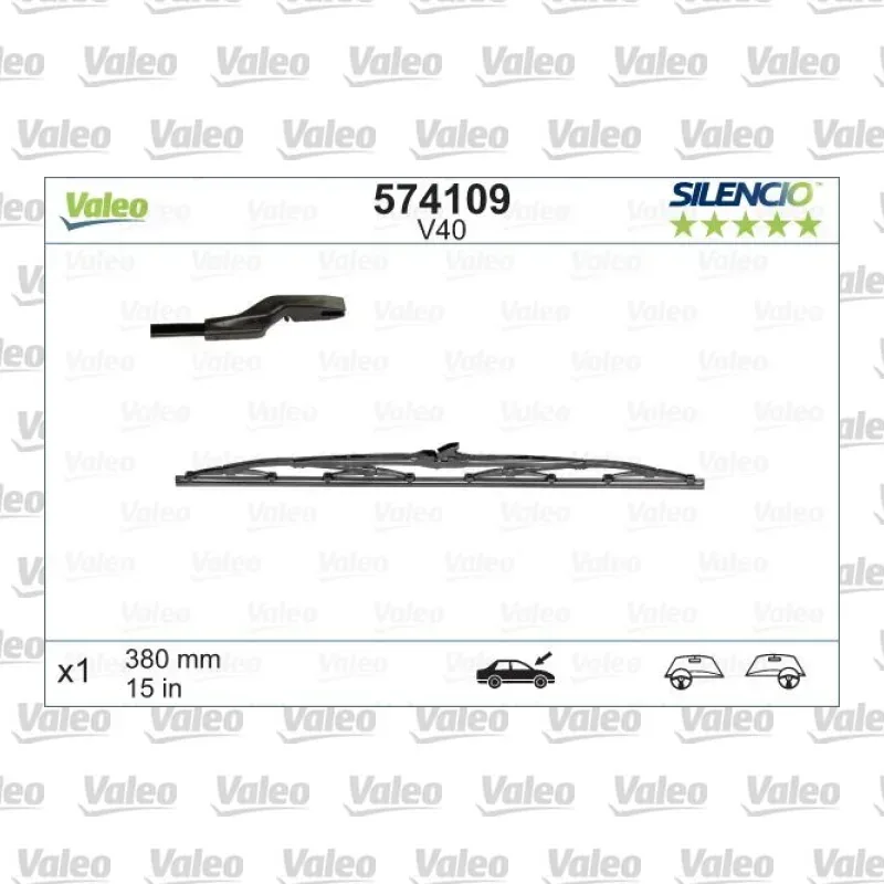 Silecek Süpürgesi Arka VALEO 574109 – Peugeot / Ford