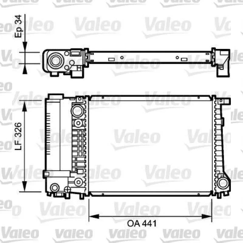 Su Radyatörü VALEO 731520 – BMW 318i