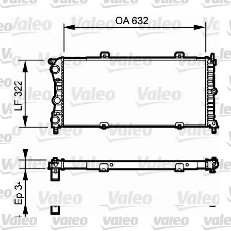 Fiat Punto 1.7 D Su Radyatörü – VALEO 730981