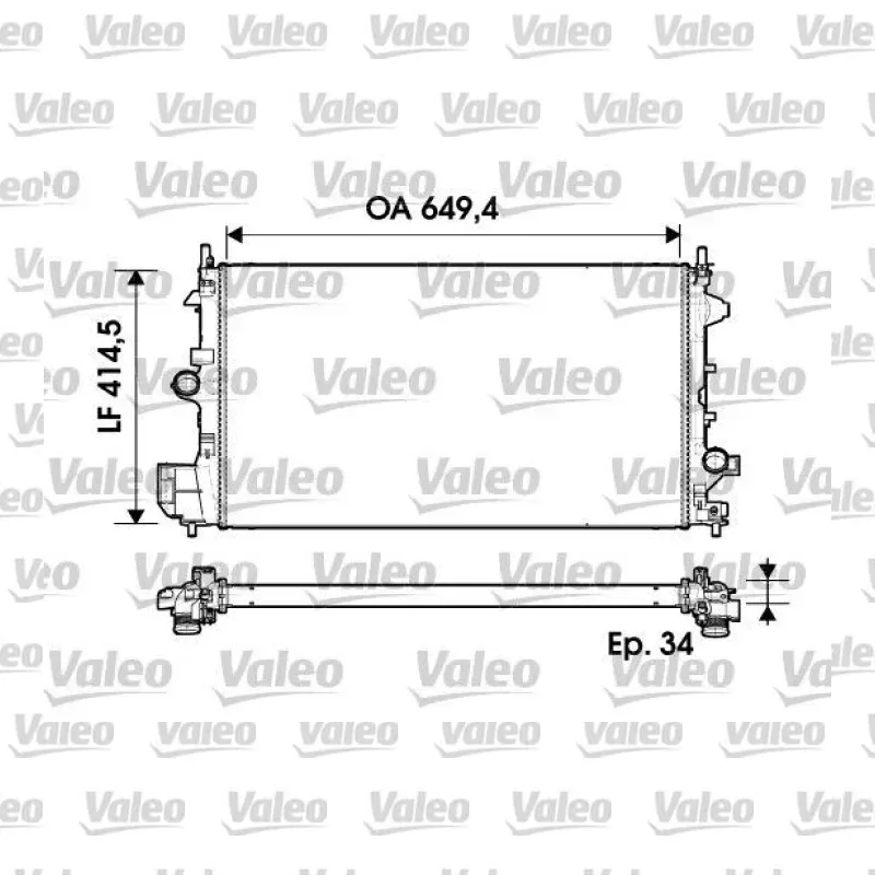 Opel Vectra 1.9 CDTI Su Radyatörü – VALEO 734339