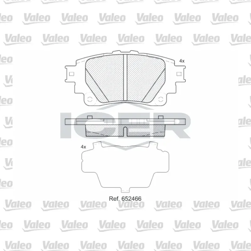 Toyota Yaris 1.5 Ön Fren Balatası – VALEO 672018
