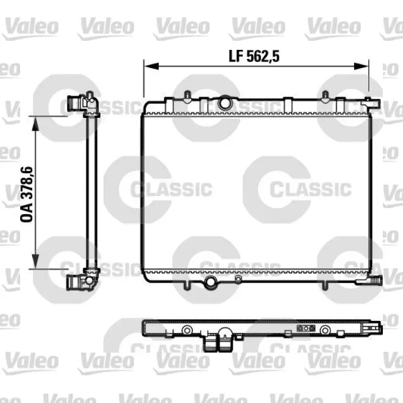 Su Radyatörü VALEO 232892 – Fiat Punto / Fiorino