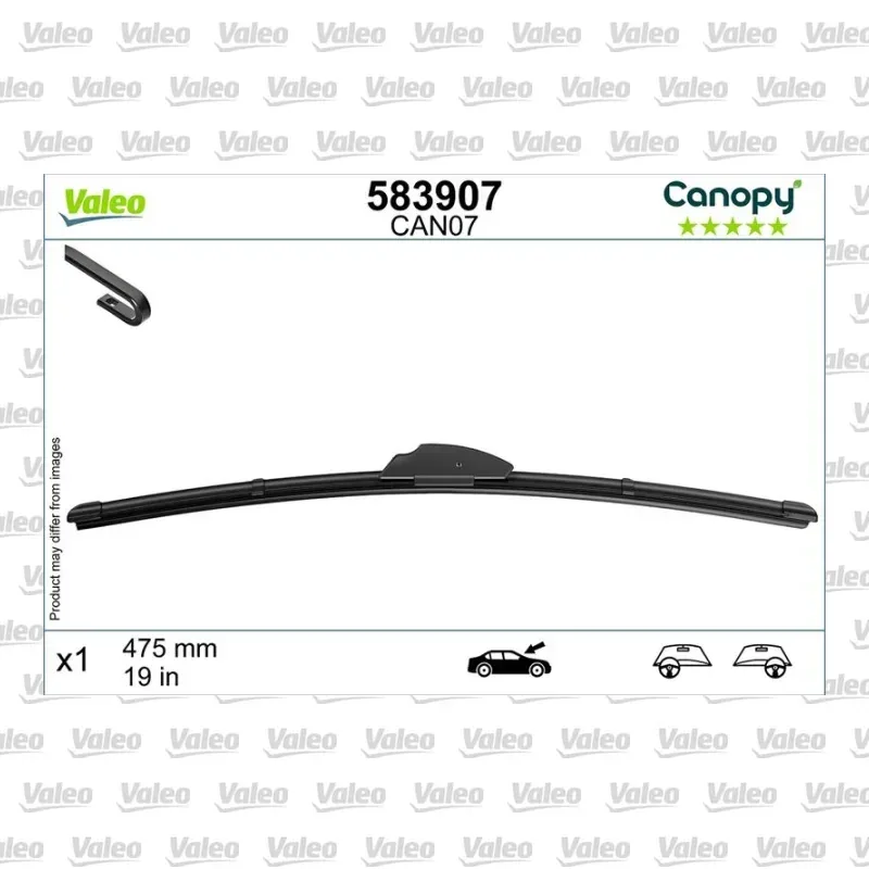 Silecek Süpürgesi Ön 475 mm - 19 inç VALEO 583907