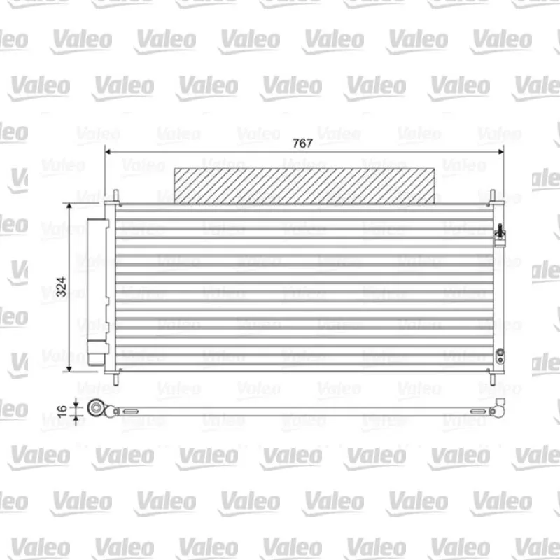 Klima Radyatörü VALEO 814411 – Honda Jazz / CR-Z