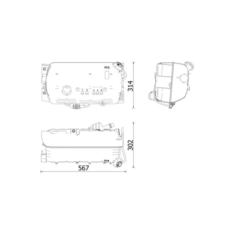 Genleşme Tankı MAHLE CRT 97 000P – MAN TGS / TGX