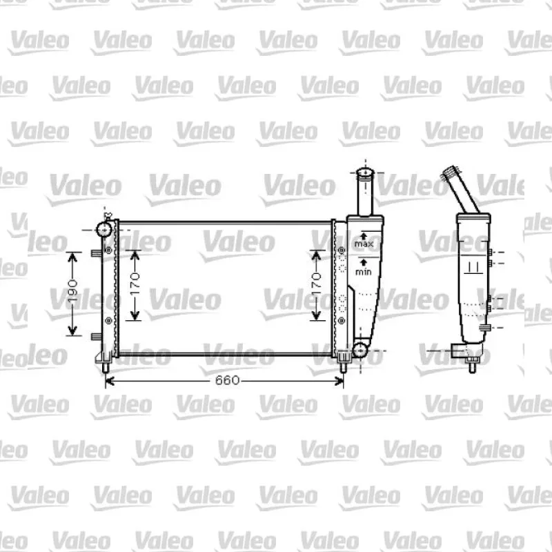 Fiat Punto 1.2 Su Radyatörü – VALEO 734457
