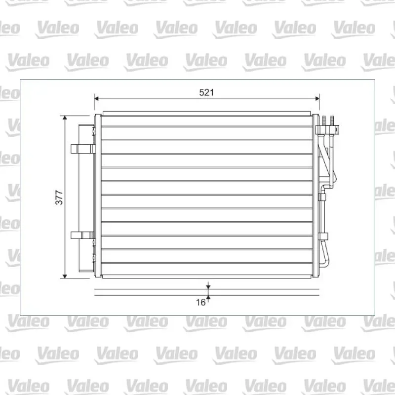 Klima Radyatörü VALEO 822624 – Hyundai ix20 1.4 CRDi / 1.6 CRDi