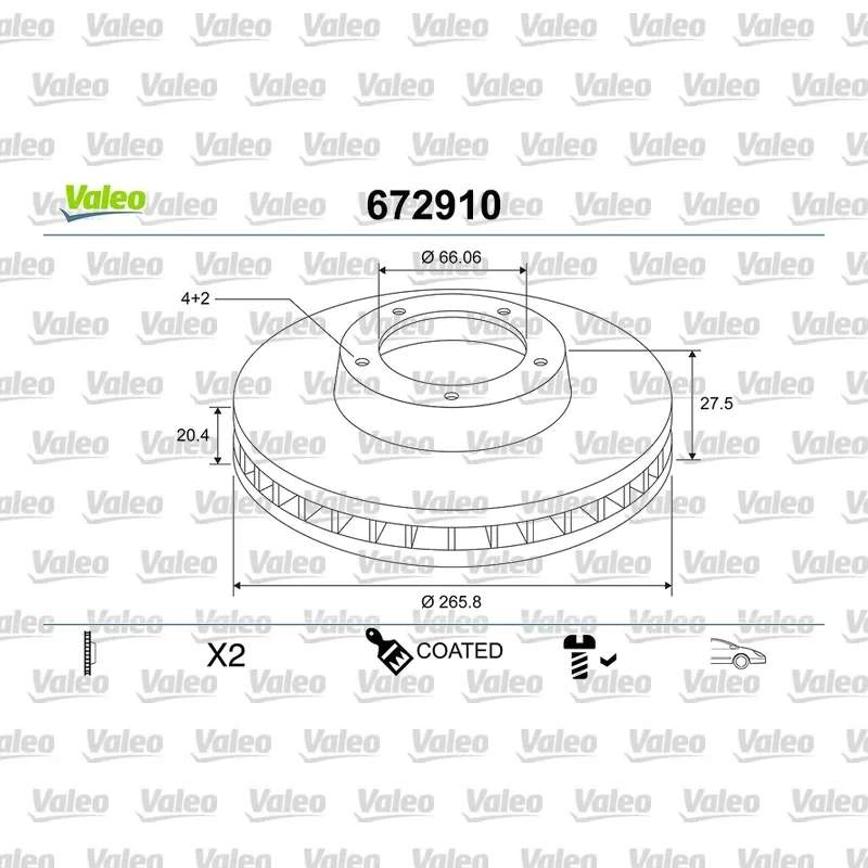 Fren Disk Balata Ön VALEO 671820 – BMW X5 / X6