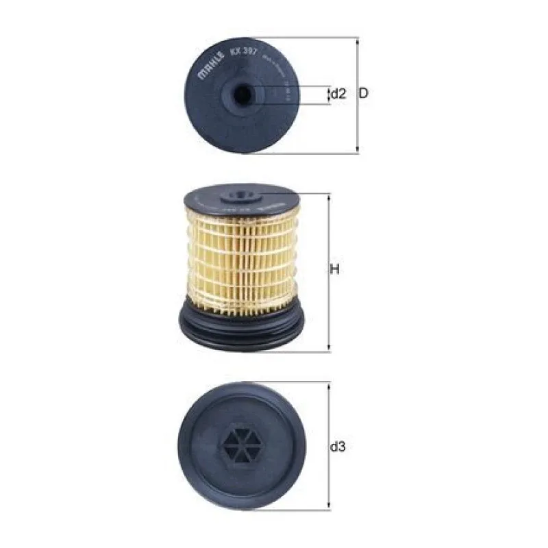 Yakıt Filtresi MAHLE KX 397 – CHEVROLET / JEEP