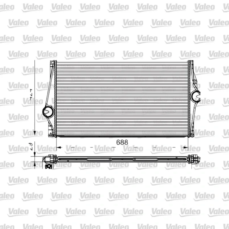 Turbo Radyatörü VALEO 818282 – Volvo XC90 2.5 Turbo / 2.9 T6