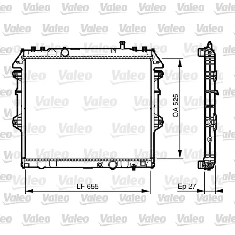 Su Radyatörü VALEO 735442 – Toyota Hilux