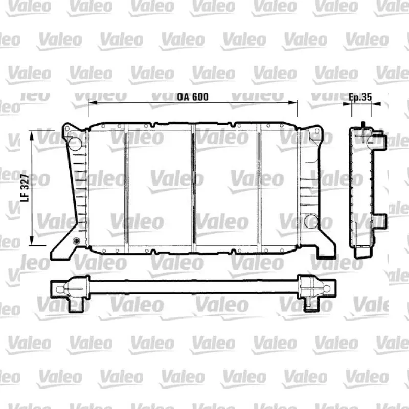 Ford Transit 2.5 DI Su Radyatörü – VALEO 731779