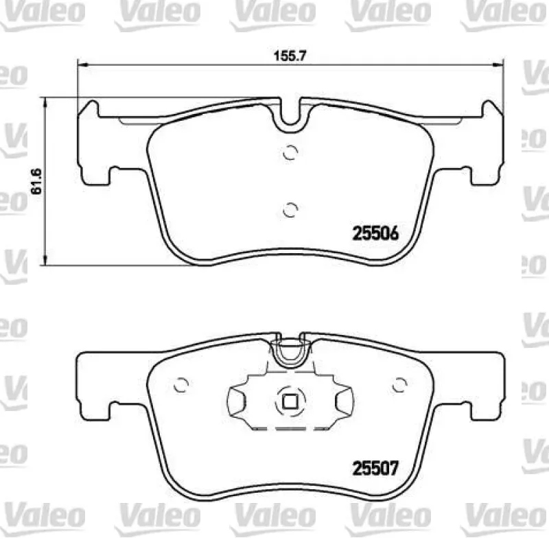 Fren Disk Balata Ön VALEO 670310 – BMW 320i