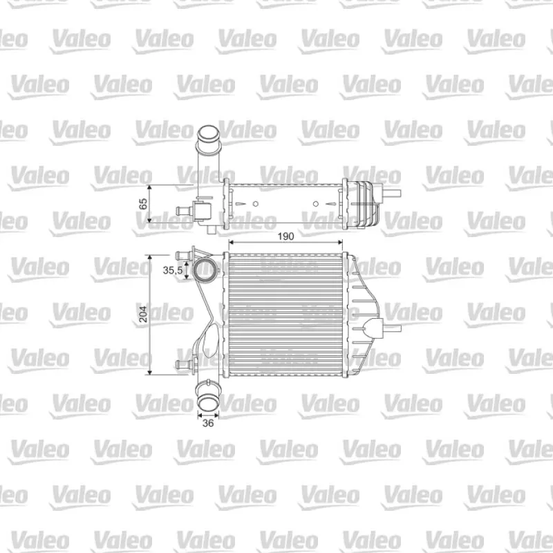 Turbo Radyatörü VALEO 817882 – Fiat Punto 1.3 JTD / 1.3 JTD 16V