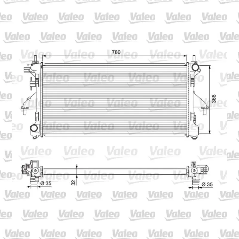 Su Radyatörü VALEO 701727